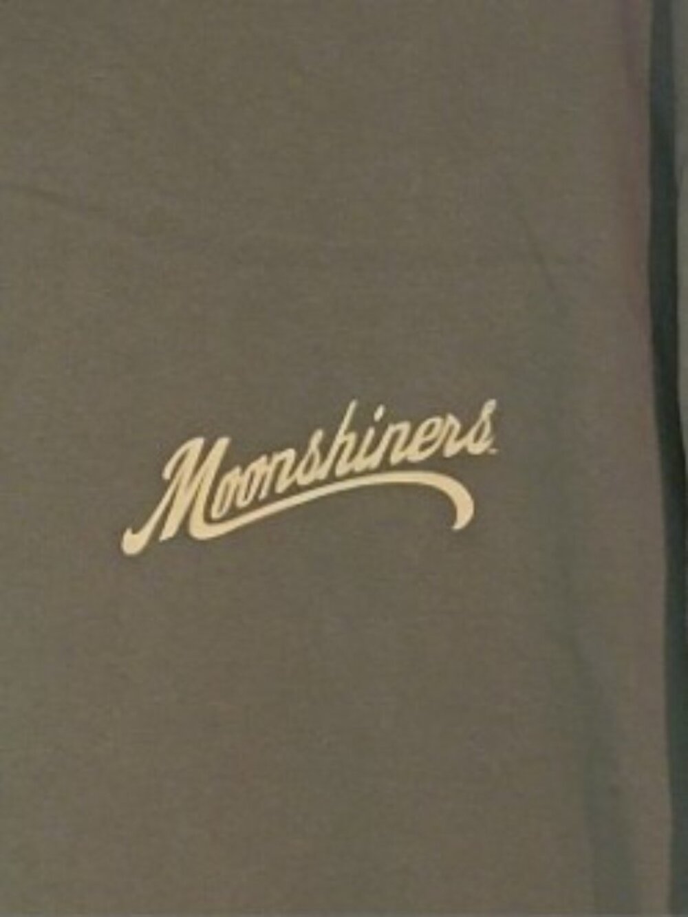 Moonshiners Graphic T Shirt Men’s L Green Back Print Novelty Tee NWOT - Picture 3 of 4